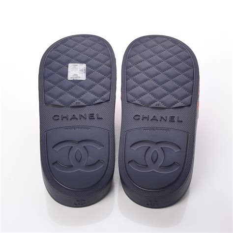 chanel rubber slides pink|chanel female slides.